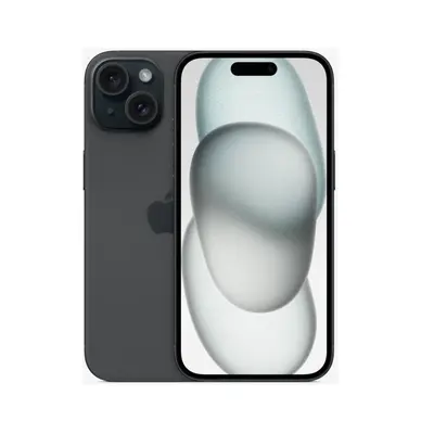 Apple iPhone 15 - 128GB - Schwarz inkl. Silikon Case & Schutzglas