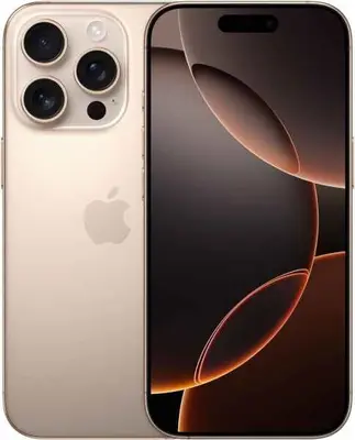 Apple iPhone 16 Pro 256GB Titan Wüstensand inkl. Schutzglas & Case - Gut -