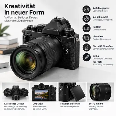 Nikon Z6 III Z 6III Kit 24-105 mm Vollformat 24,5 Megapixel Full HD