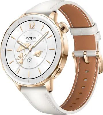 OPPO Watch X2 Mini Glimmer Gold GPS Android kompatibel Leder Armband