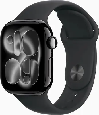 Apple Watch Series 11 5G 46mm Aluminium Jet Black Sport Band Black M/L Wie Neu