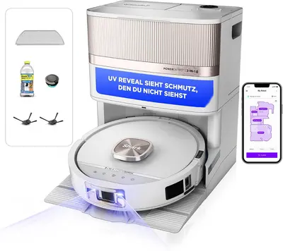 Shark PowerDetect UV Reveal Saug- & Wischroboter, StainDetect, DirtDetect
