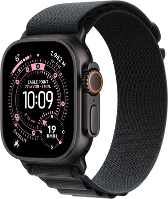 Apple Watch Ultra 3 Titanium Black Alpine Loop Black M