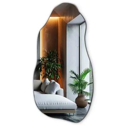 Dekoratives Wandspiegel Industrial Boho Loft Spiegel Schlafzimmer Wohnzimmer