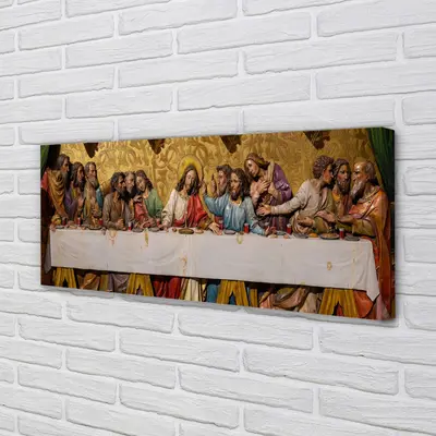 Tulup Leinwandbild 125x50 Wandkunst Das letzte Abendmahl