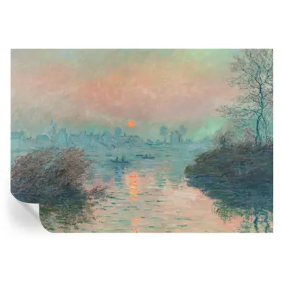 Wandtapete ohne Tapetenkleister Romantische Landschaft Bei Sonnenuntergang