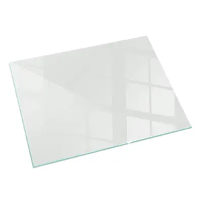 Kaminofen Bodenplatte Ofenglas Ofenplatte Sicherheitsglas Farbe Grau 60 x 40 cm