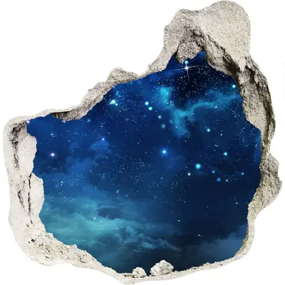 Sternenhimmel 125x125 cm 3D Effekt Tapete Wandbilder XXL Selbstklebende