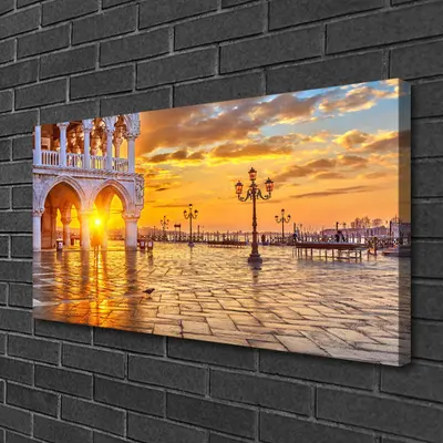 Tulup Leinwandbild Wandbild auf 100x50 Bild Bild Ort Sonne Architektur