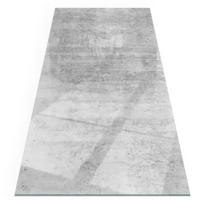 Sicherheits-Glasplatte für Kamin Betonstruktur im Industrial-Stil 100x50 cm