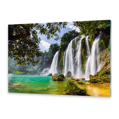Glasbilder Wandbild Druck auf Glas Bangioc Wasserfall
