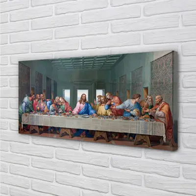 Tulup Leinwandbild 120x60 Wandkunst Art letzter Abendmahl