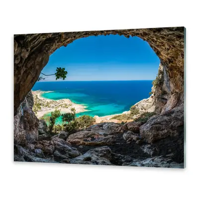 Glasbilder Wandbild Druck auf Glas Höhle Griechenland