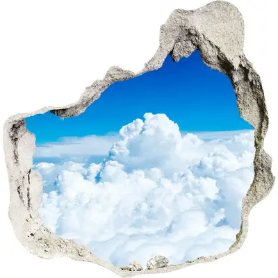 Fototapete Aufkleber 3D Effekt Kinderzimmer Wandbild 75x75 cm Wolken Landschaft