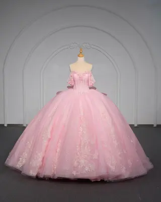 Rosa Quinceanera Kleider süß 16 Geburtstag Party süß 15 16 Abschlussball