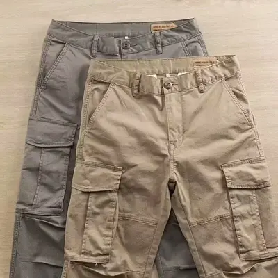 Herren Cargo Hose Baumwolle Arbeitshose Tactical Combat Outdoor Wanderhose