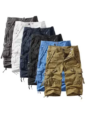 Herren Cargo Siebente Hose Cotton Arbeitshose Tactical Combat Outdoor Wanderhose