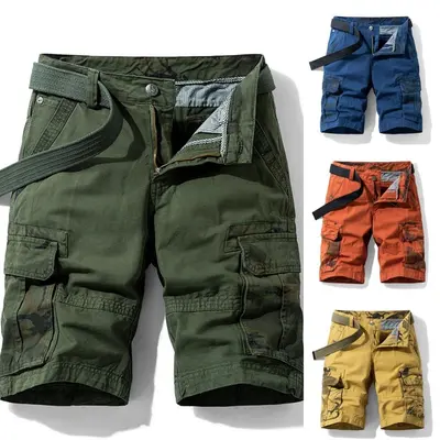 Herren Cargo Siebente Hose Cotton Arbeitshose Tactical Combat Herren Shorts