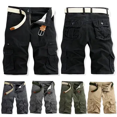 Herren Cargo Siebente Hose Cotton Arbeitshose Tactical Combat Herren Shorts