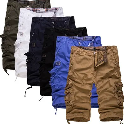 Herren Cargo Siebente Hose Cotton Arbeitshose Tactical Combat Outdoor Wanderhose