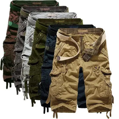 Herren Cargo Siebente Hose Cotton Arbeitshose Tactical Combat Outdoor Wanderhose