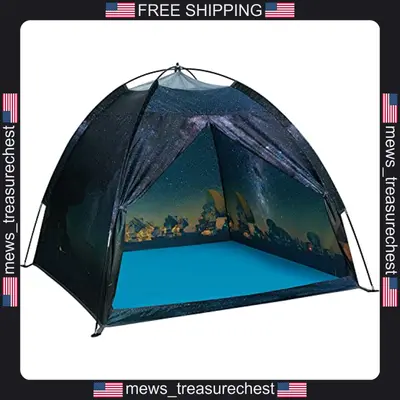Kinder Spielzelt Space Motiv Pop Up Indoor Outdoor Spielzeug Haus 47x47x43