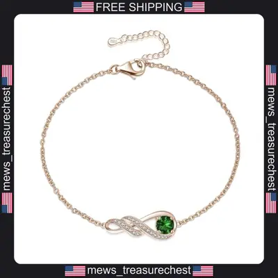 Infinity Geburtsstein Armband für Frauen Geburtstag Schmuck Geschenke