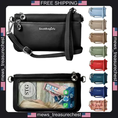 Save the Girls Handytasche Touchscreen Umhängetasche für Damen
