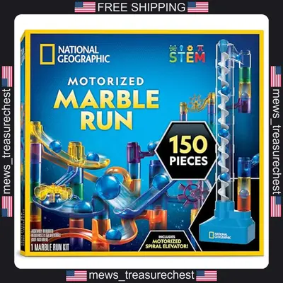 National Geographic Motorisierte Murmelbahn Bausatz 150 Teile