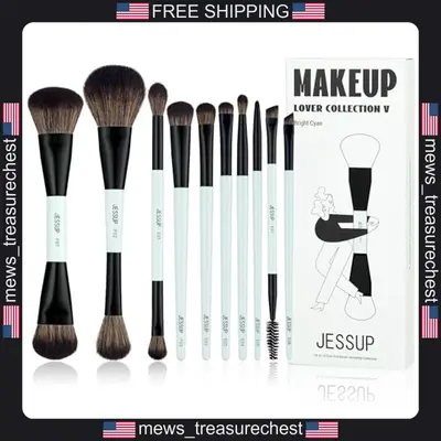 Jessup 14-in-10 Duo-End Make-up Pinsel Set für Gesicht & Augen