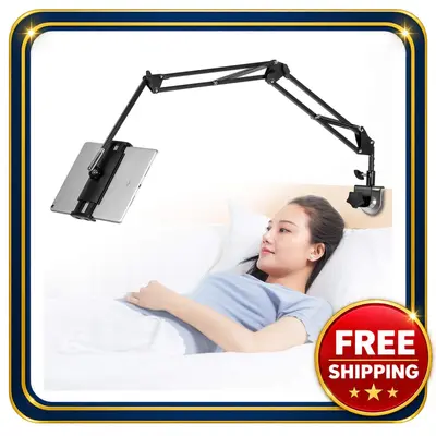 Verstellbarer Tablet Ständer Klappbar Arm für Bett Schreibtisch Küche