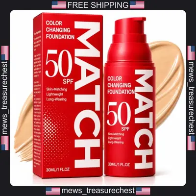 Color Changing Foundation 1 Fl Oz LSF 50 Hautton anpassungsfähig leicht