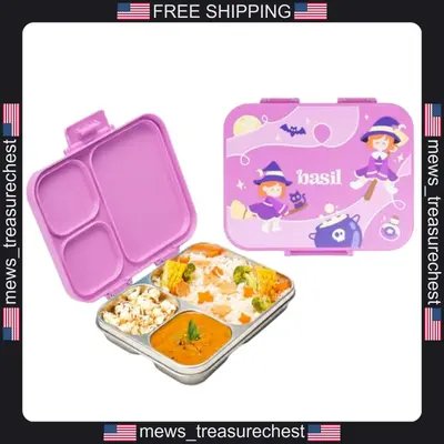 Edelstahl Bento Box 3 Fächer Auslaufsicher Brotdose