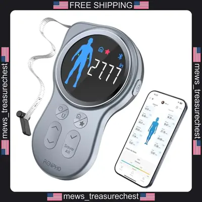 Bluetooth Körpermaßband mit großem Display für Fitness & Tracking
