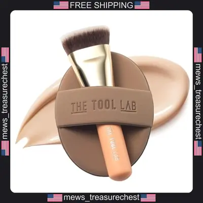 Make-up Pinsel und Schwamm Set für makellose Foundation Anwendung