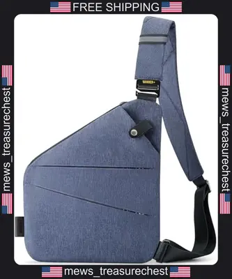 WANDER+ Anti Diebstahl Umhängetasche für Damen Herren Multi-Pocket Slim Sling