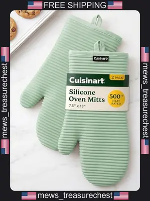 Silikon Ofenhandschuhe 2er Pack 13 Zoll Hitzebeständig bis 500°F