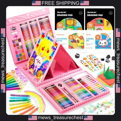 Kinder Kunst Set 335 Teile Multimedia Zeichen- & Malzubehör mit Staffelei