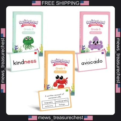 SquishyLand Karten Erweiterungspacks für Klasse 3-5 Literacy Games