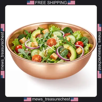Kupfer Rührschüssel 1,5 Quart Handwäsche nur Küche Salatschüssel