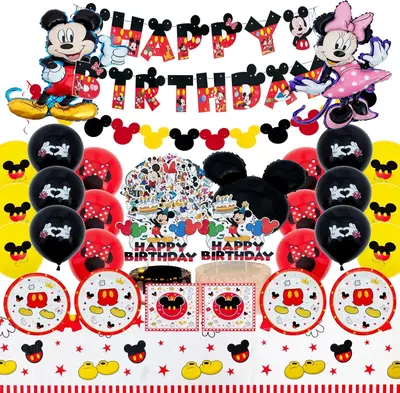 Mickey und Minnie Mouse Geburtstag Deko Set NEU