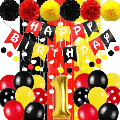 Mickey Mouse 1. Geburtstag Party Deko NEU