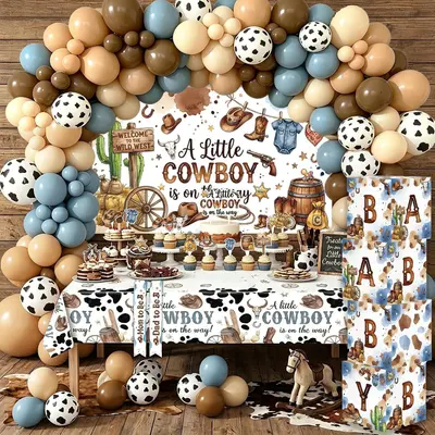 Ein kleiner Cowboy ist unterwegs - Babyparty Deko NEU