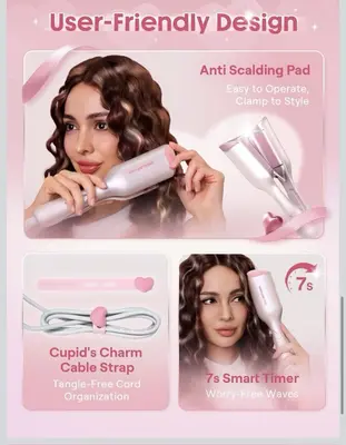 Lockenwickler Waver Hair Crimper Ionic Wavy Mini Lockenstab