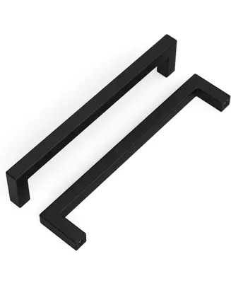 10 Küchen Schrankgriffe 160 mm schwarz matt Schublade Kleiderschrank