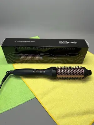 Blasfeste Volumenbürste Beheizt Thermo Rund 38 mm Lockenfass Trocken & Nass