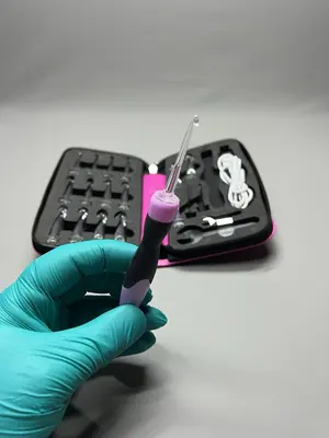 Häkelnadeln Set mit Kopflampe austauschbar 2,50 ~ 14,0 mm einfache Verwendung