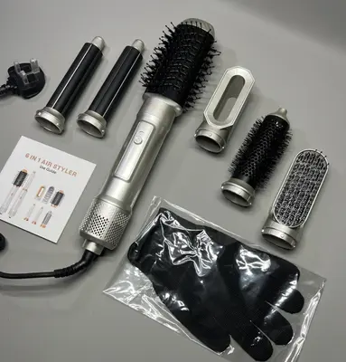 6 in 1 Hair Magic Dryer Bürste Heißluft Lockenwickler Glätteisen
