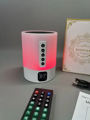 Kabelloser Nachtlicht Wecker weißes Rauschen Bluetooth Maschine Lautsprecher