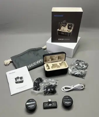 Kabelloses Lavalier Dual Revers Mini Mikrofon für Smartphone